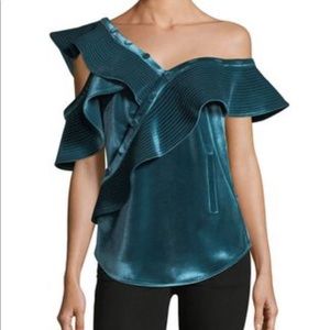 Self Portrait velvet top